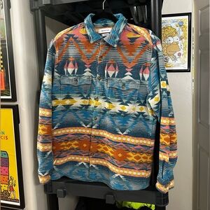 Urban Outfitters Colorful Patterned Shirt Jacket